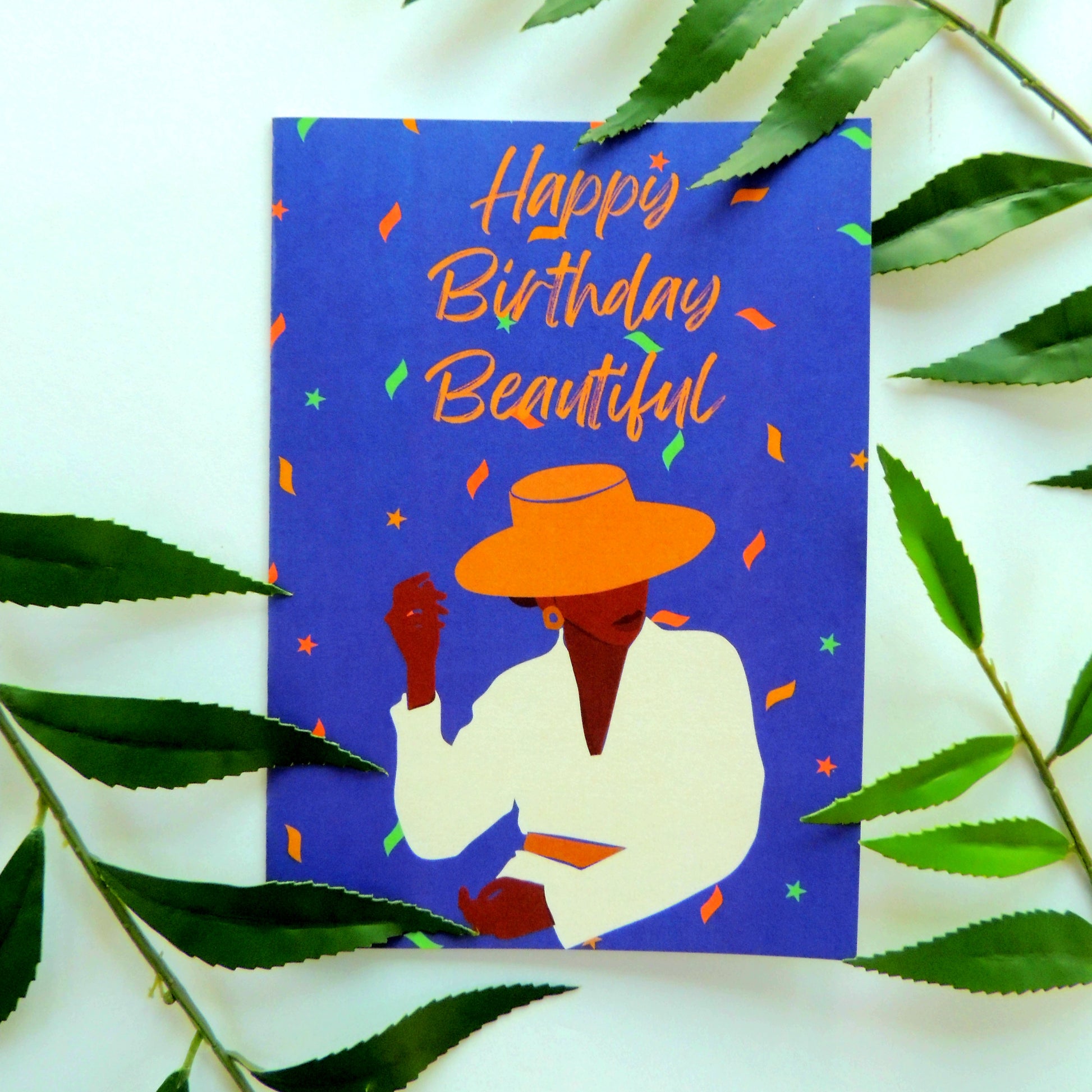 Happy Birthday Beautiful African American Greeting Card – Mel & Meet